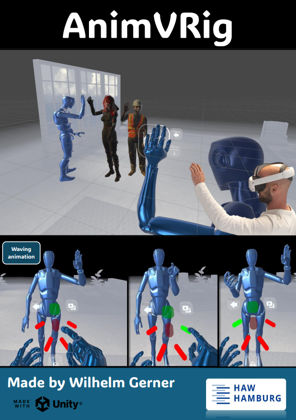 AnimVRig 2.0 — body tracking on a rigged model