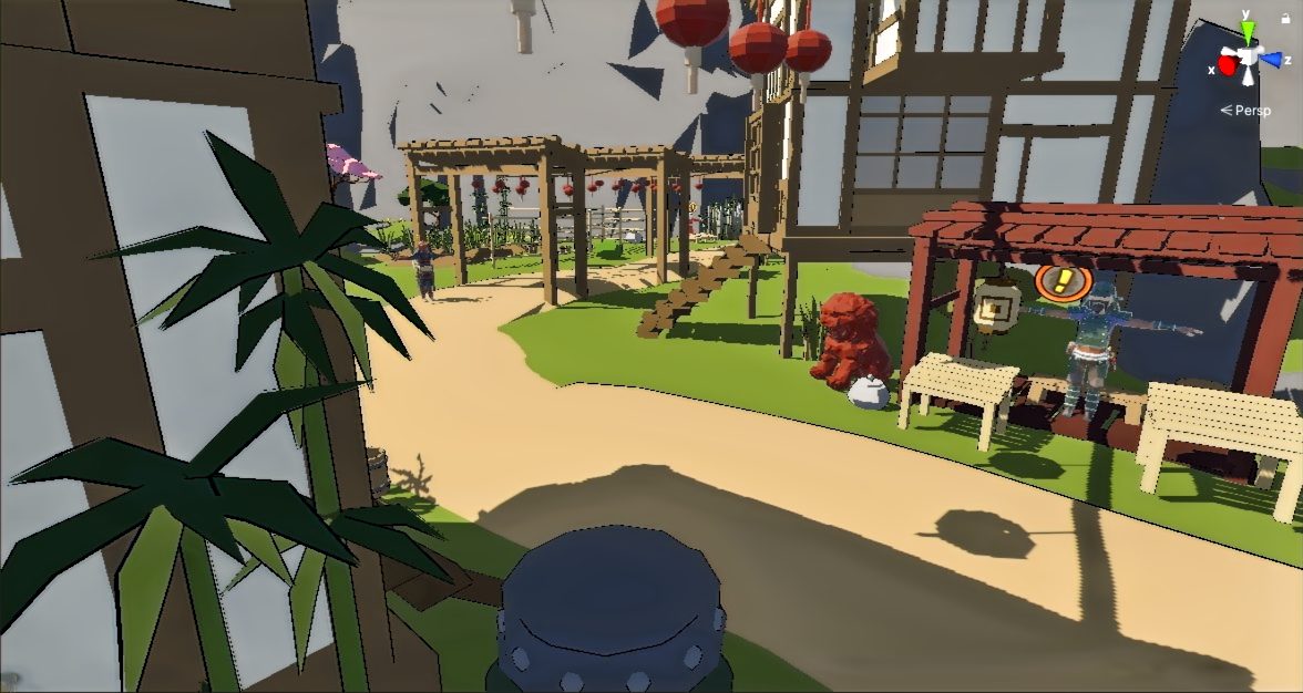 Japan Quest — open world, anime shader