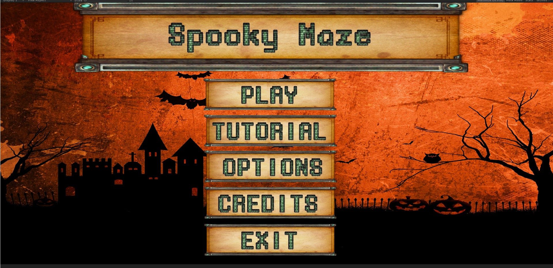 Spooky Maze — third-person view